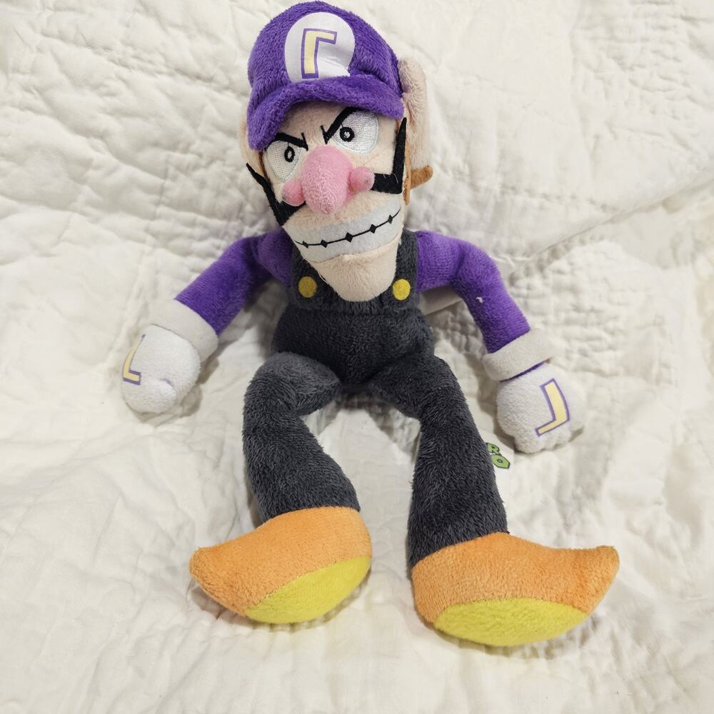 Waluigi Plush Nintendo Super Mario 12in Stuffed Toy Soft Collectible Purple